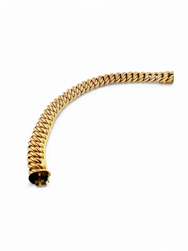 Bracelet maille Américaine en or jaune 18 carats sold by 58 Facettes
