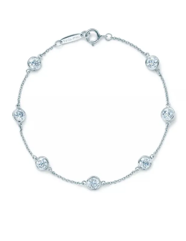 TIFFANY & CO - Bracelet Diamonds by the Yard par Elsa Peretti en platine et diamants sold by 58 Facettes