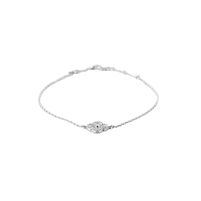 Van Cleef & Arpels- Sweet Alhambra -Bracelet en or gris et diamants sold by 58 Facettes