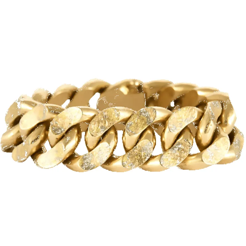 Bracelet gourmette en or jaune limé sold by 58 Facettes