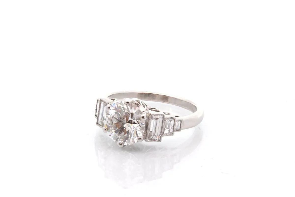 Bague diamant de 1,95cts F / SI2 sold by 58 Facettes