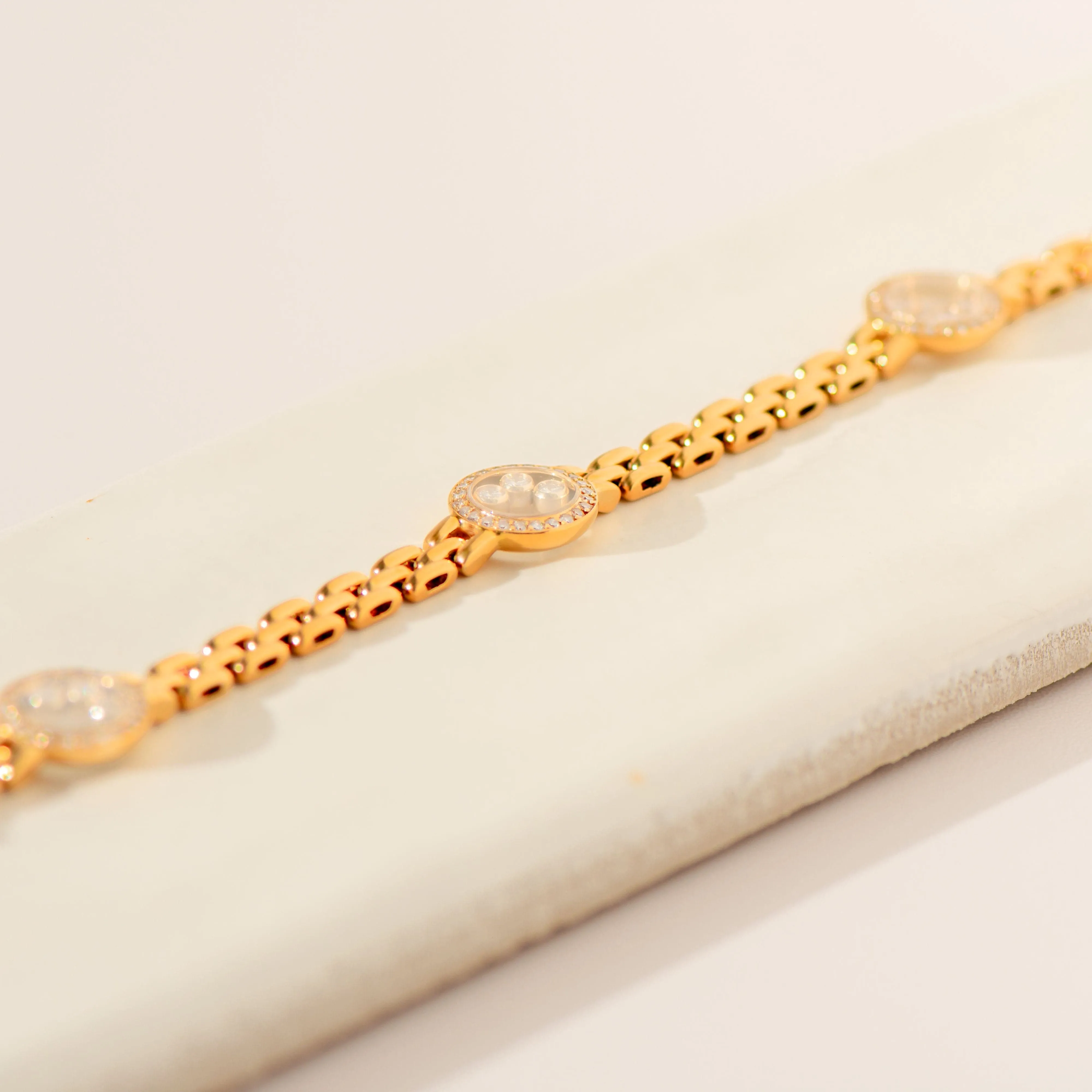 Chopard - Armband Happy Diamonds en or jaune 18k et diamants sold by 58 Facettes product image thumbnail 3