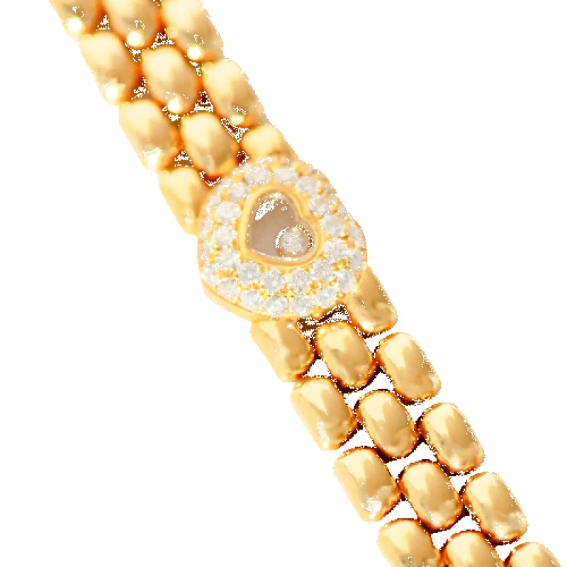 Chopard - Armband Happy Diamonds Herz-Motiv en or jaune et diamants sold by 58 Facettes
