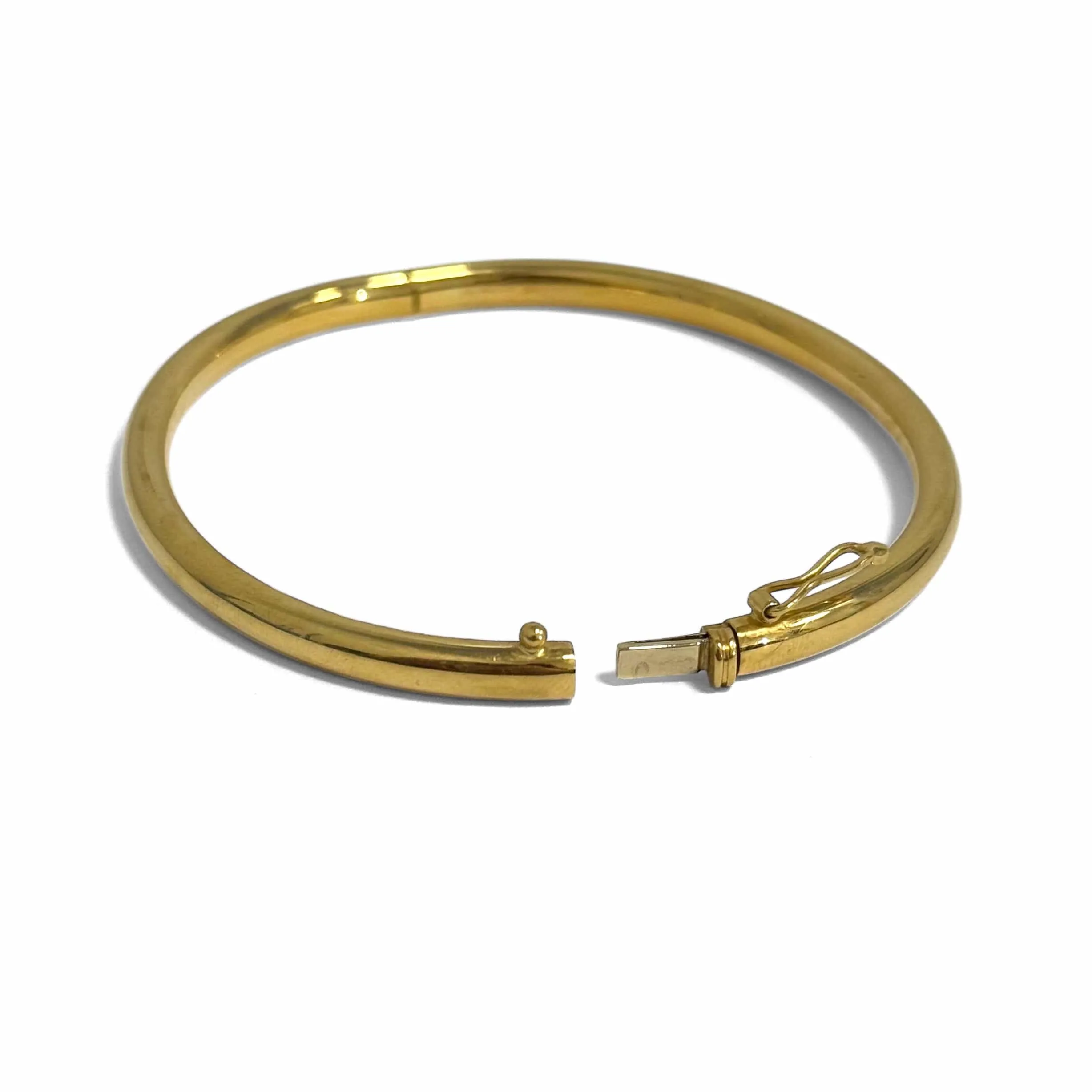 Bracelet jonc ouvrant moyen modèle en or jaune 18k sold by 58 Facettes product image thumbnail 4
