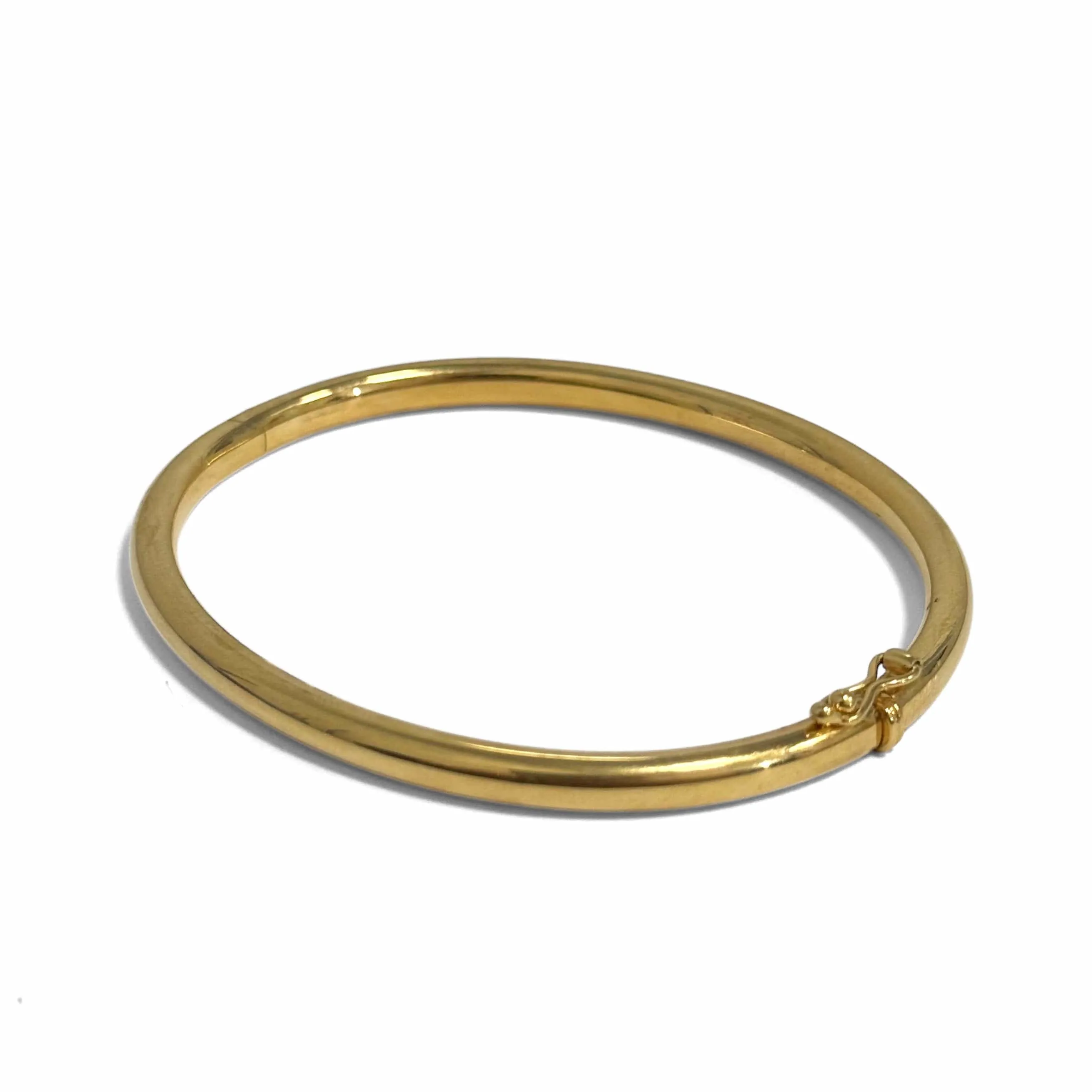 Bracelet jonc ouvrant moyen modèle en or jaune 18k sold by 58 Facettes