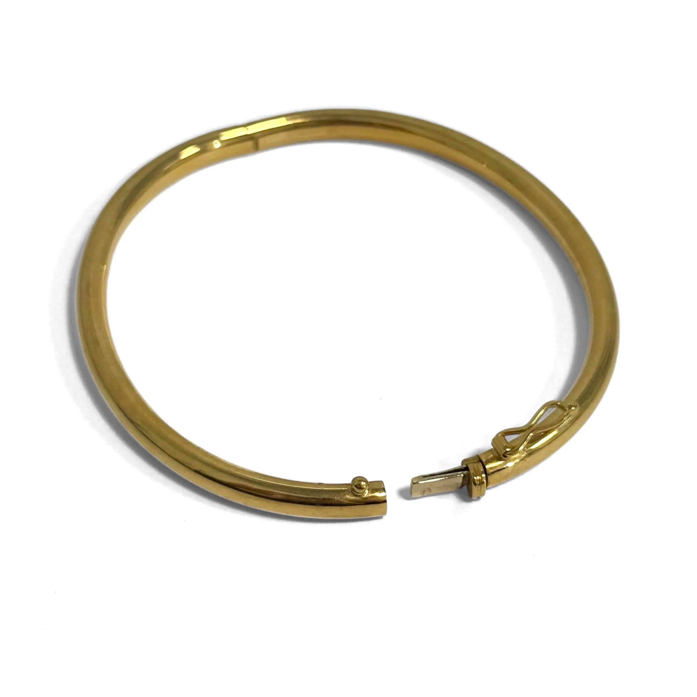 Bracelet jonc ouvrant moyen modèle en or jaune 18k sold by 58 Facettes product image thumbnail 5