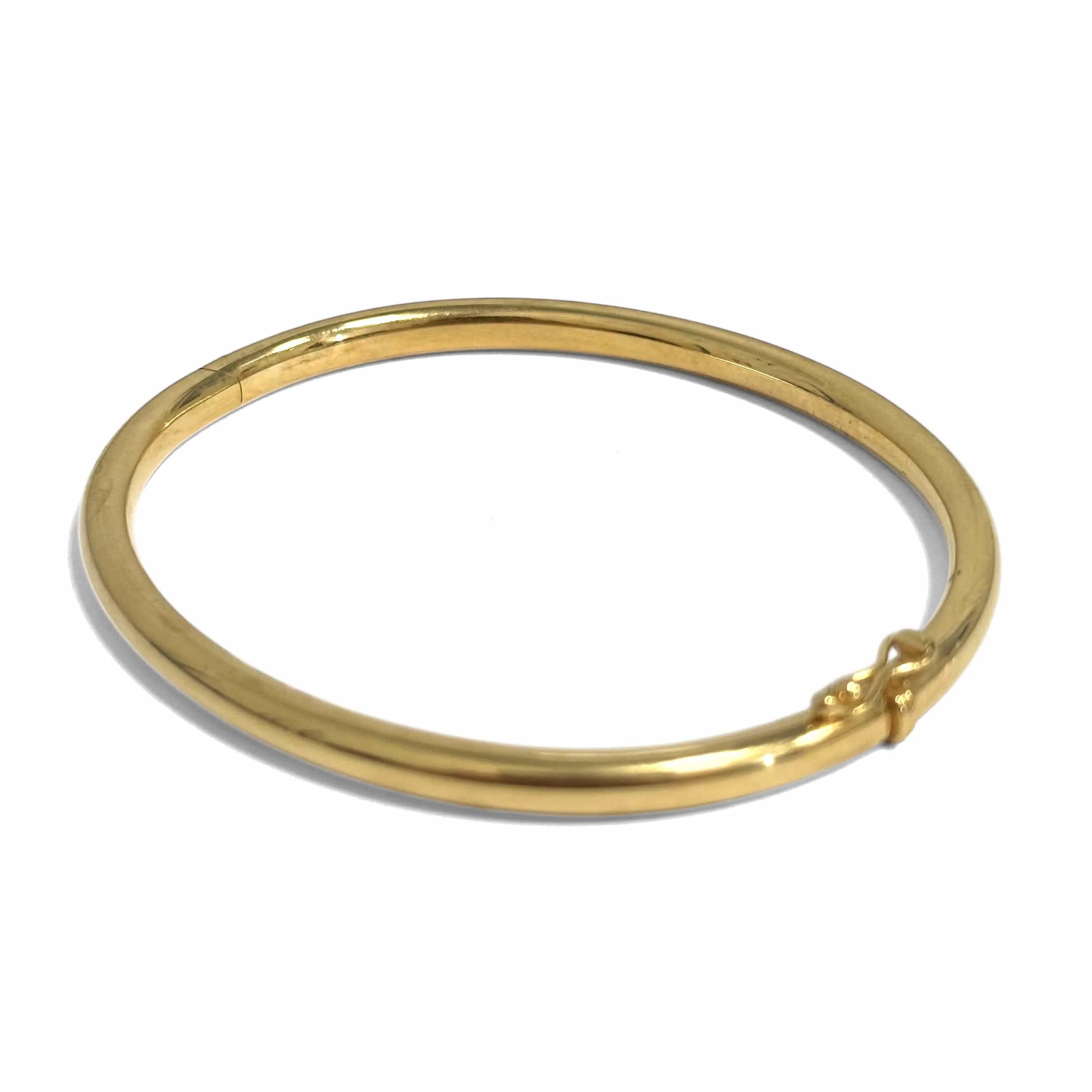 Bracelet jonc ouvrant moyen modèle en or jaune 18k sold by 58 Facettes product image thumbnail 3