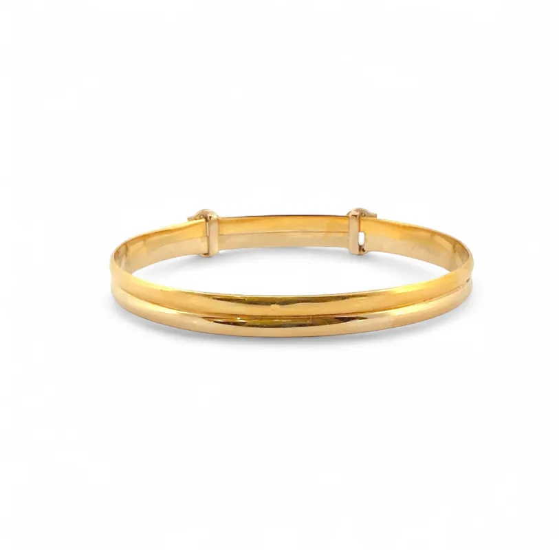 Bracelet jonc double C 2 ors et diamants sold by 58 Facettes