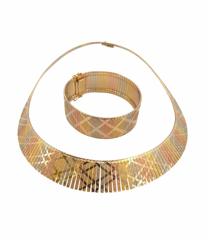 Parure 3 ors collier et bracelet 18 carats sold by 58 Facettes