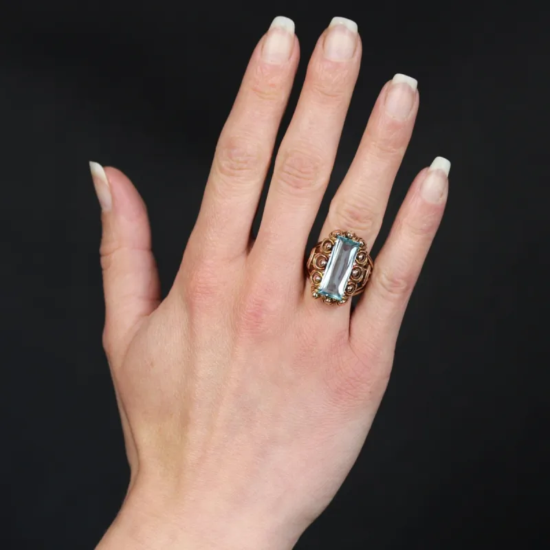 Bague ancienne émeraude et diamants sold by 58 Facettes