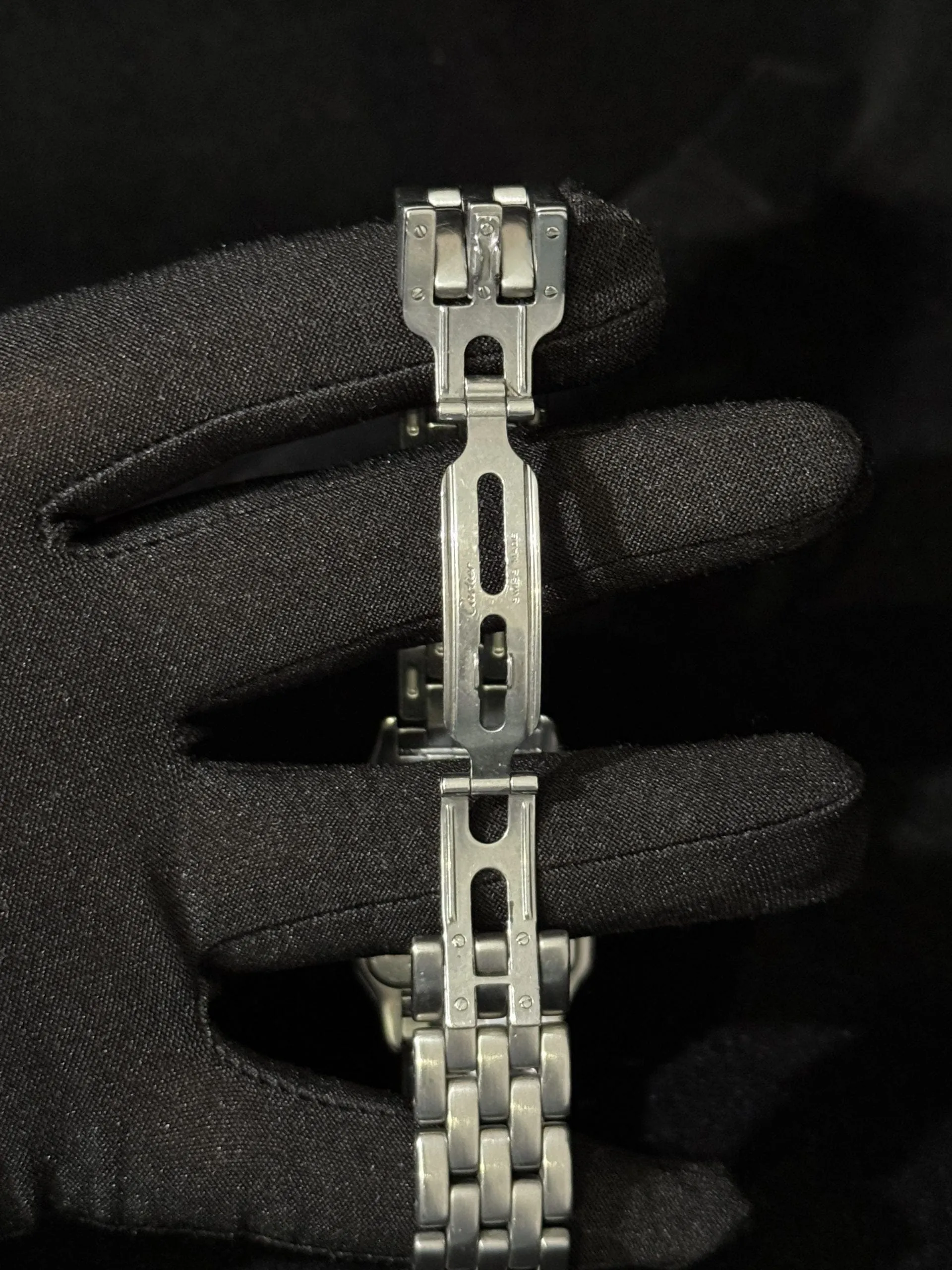 CARTIER - Montre Panthère - Réf. 1300 - Acier - Grand modèle - Vintage sold by 58 Facettes product image thumbnail 5