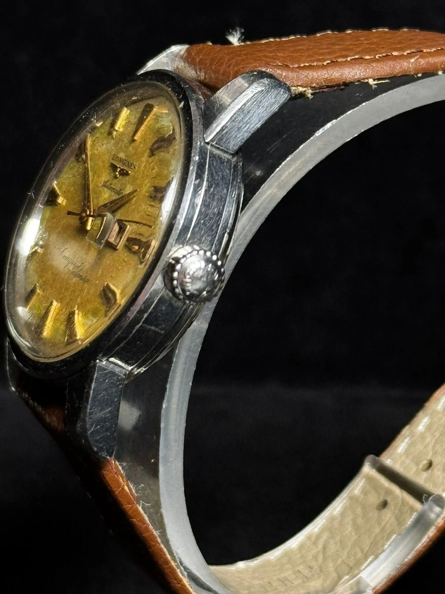 Longines Conquest Calendar - Montre automatique vintage réf. 9004 en acier sold by 58 Facettes product image thumbnail 2