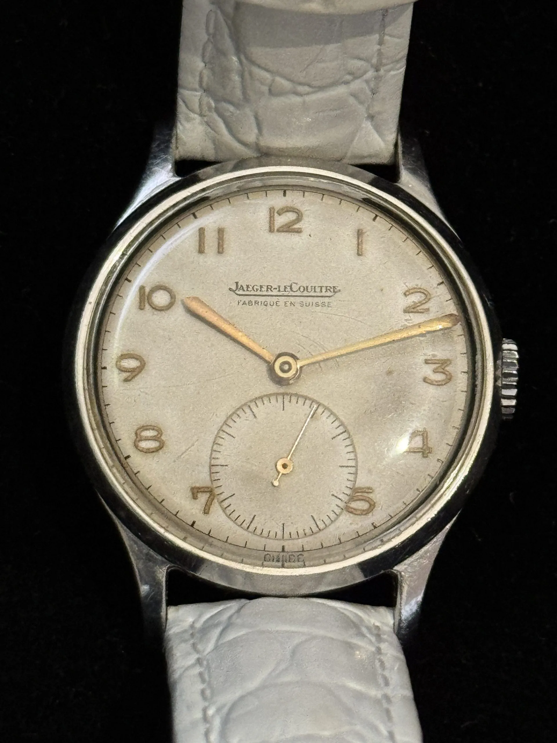 Jaeger-LeCoultre Calatrava - Montre mécanique vintage en acier (années 1940) sold by 58 Facettes product image thumbnail 4