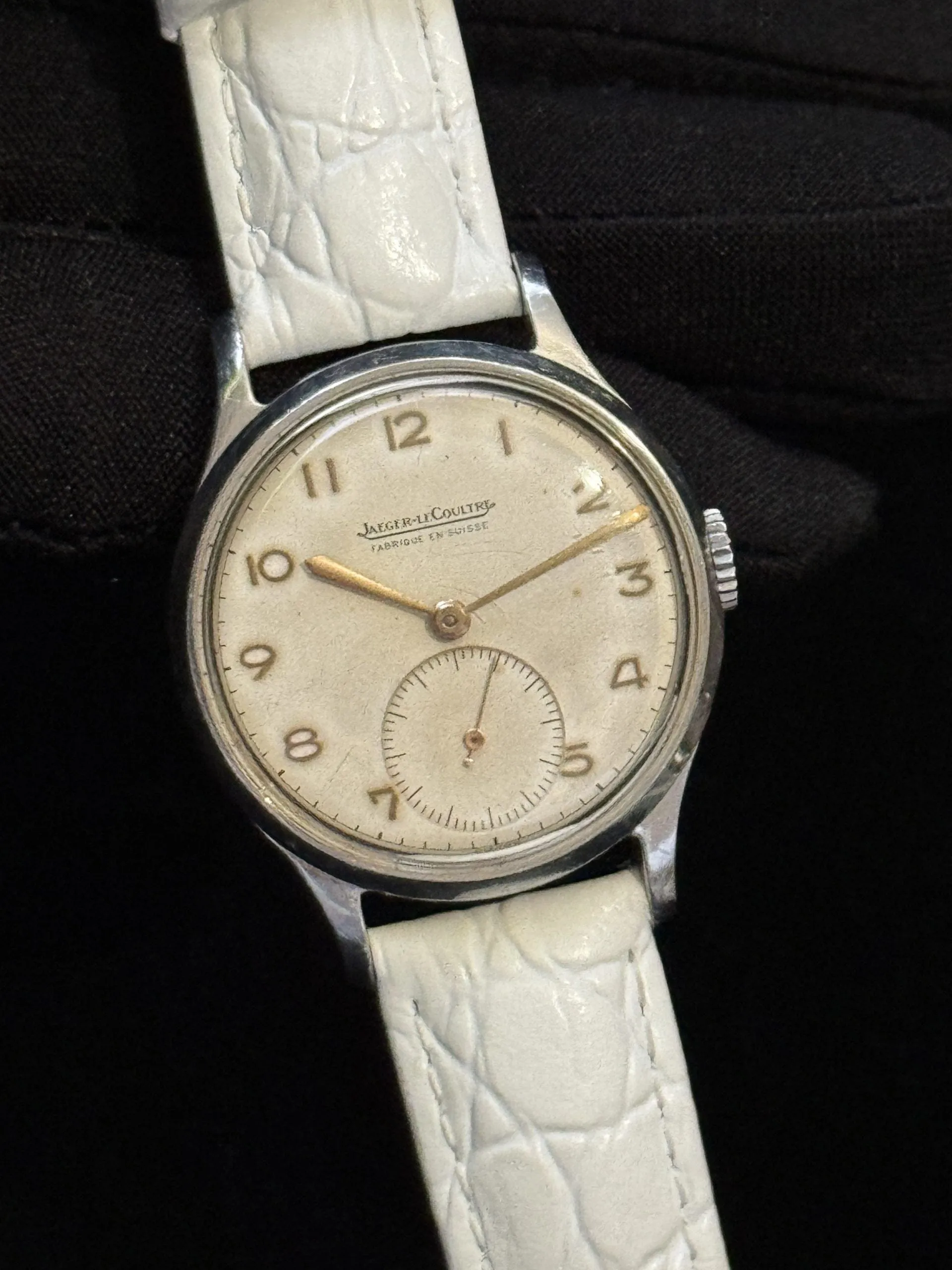 Jaeger-LeCoultre Calatrava - Montre mécanique vintage en acier (années 1940) sold by 58 Facettes product image thumbnail 5