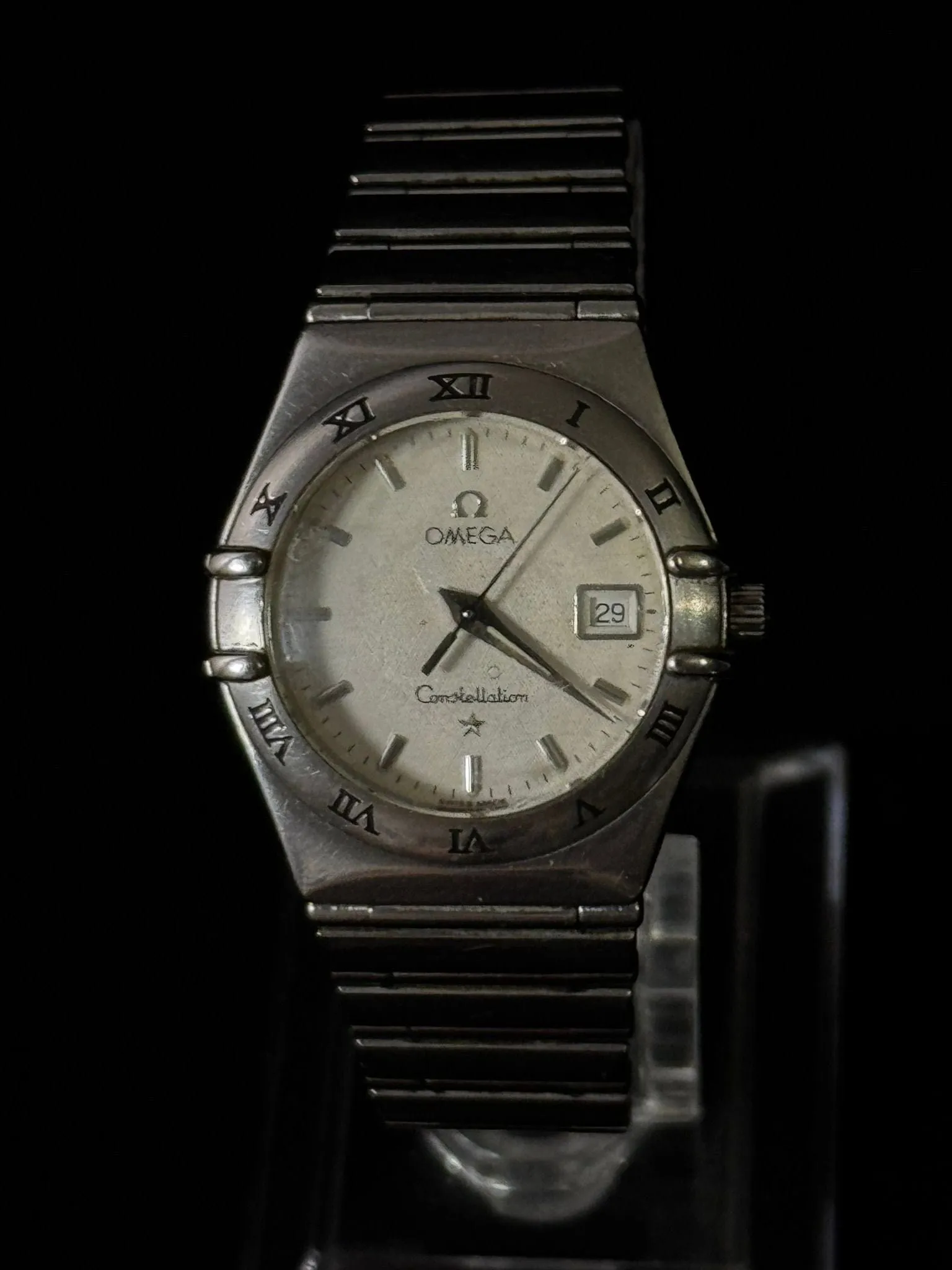 Omega Constellation - Montre femme vintage en acier inoxydable sold by 58 Facettes product image thumbnail 2