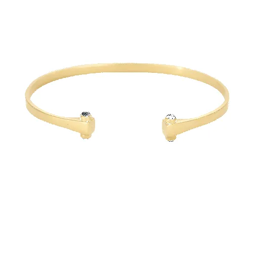 Bracelet jonc en or jaune et saphirs sold by 58 Facettes