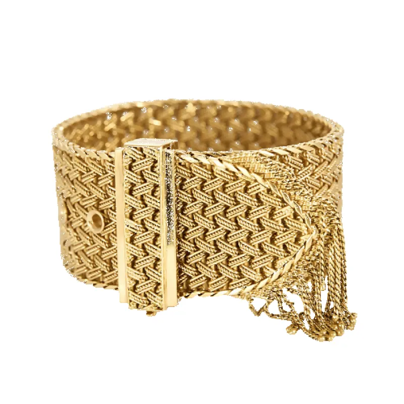 Bracelet ceinture en or jaune tressé. sold by 58 Facettes