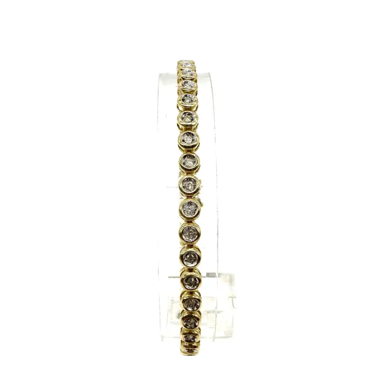 Bracelet or jaune et diamants sold by 58 Facettes