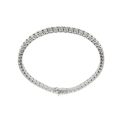 Bracelet tennis - Bracelet en or blanc 18 ct et diamants 5,10 ct sold by 58 Facettes product image thumbnail 4