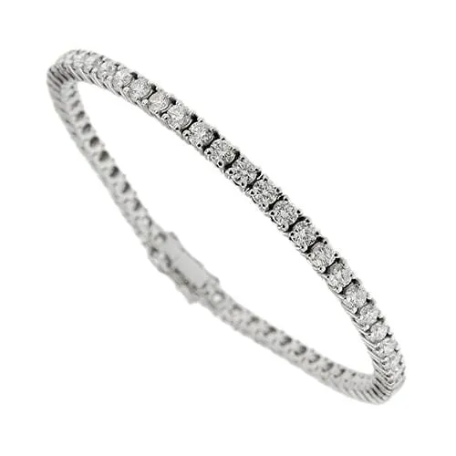 Bracelet tennis - Bracelet en or blanc 18 ct et diamants 5,10 ct sold by 58 Facettes