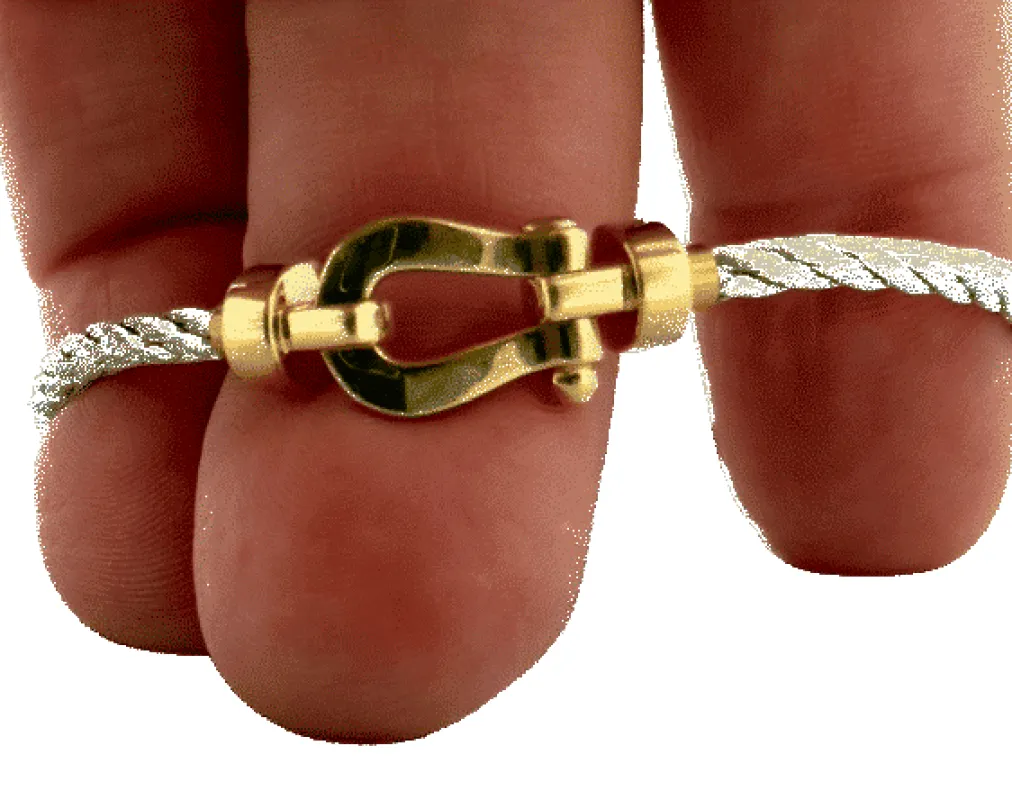 Bracelet Force 10 Fred en or et acier petit modèle sold by 58 Facettes