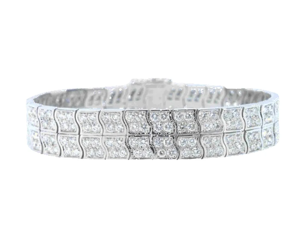 Piaget - Bracelet en or 18k avec diamants taille brillant 10,06 ct made by 58 Facettes
