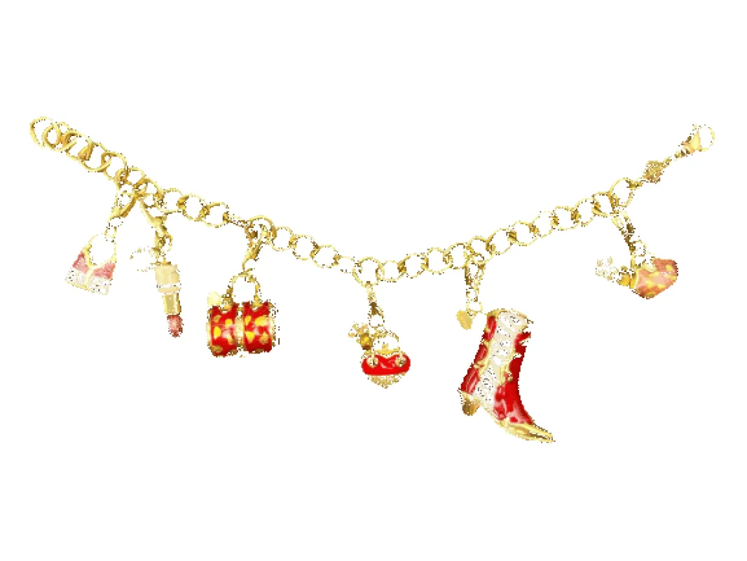 Bracciale charms \"Pretty Woman\" en or jaune sold by 58 Facettes