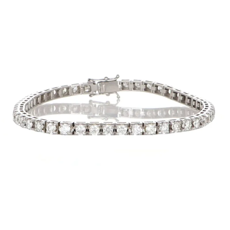 Bracelet en or blanc 18 carats et diamants naturels sold by 58 Facettes