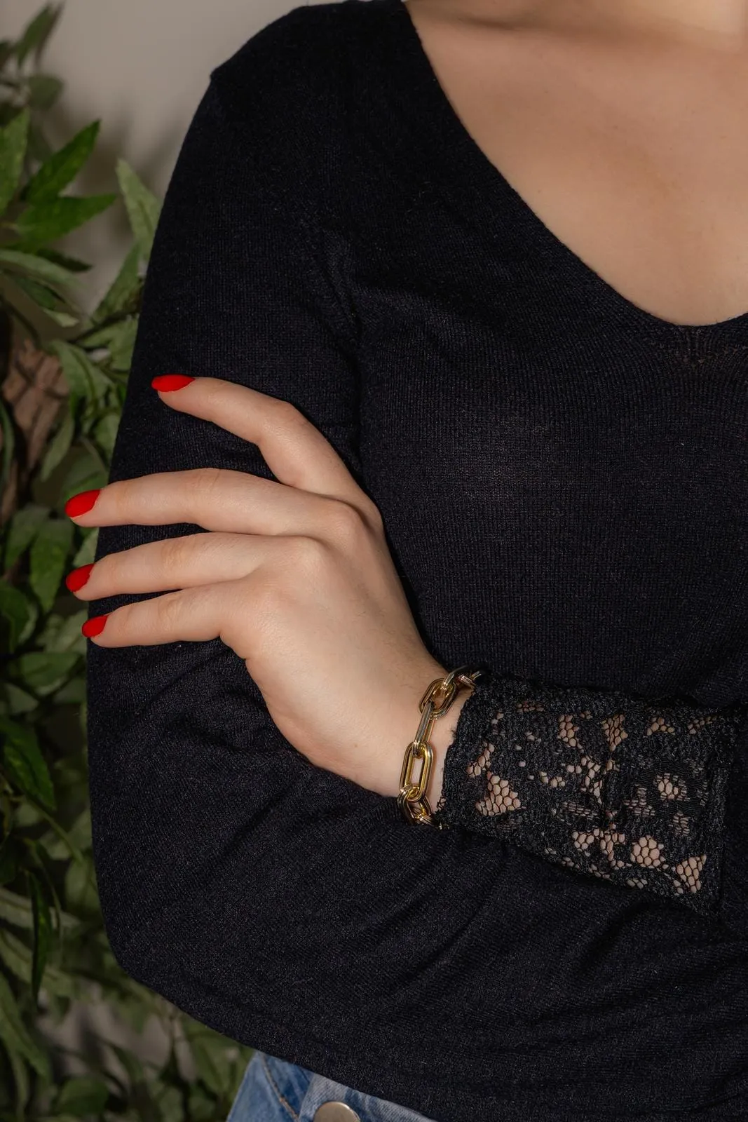 Bracelet maille forçat jumelée en or jaune 18 carats sold by 58 Facettes product image thumbnail 2