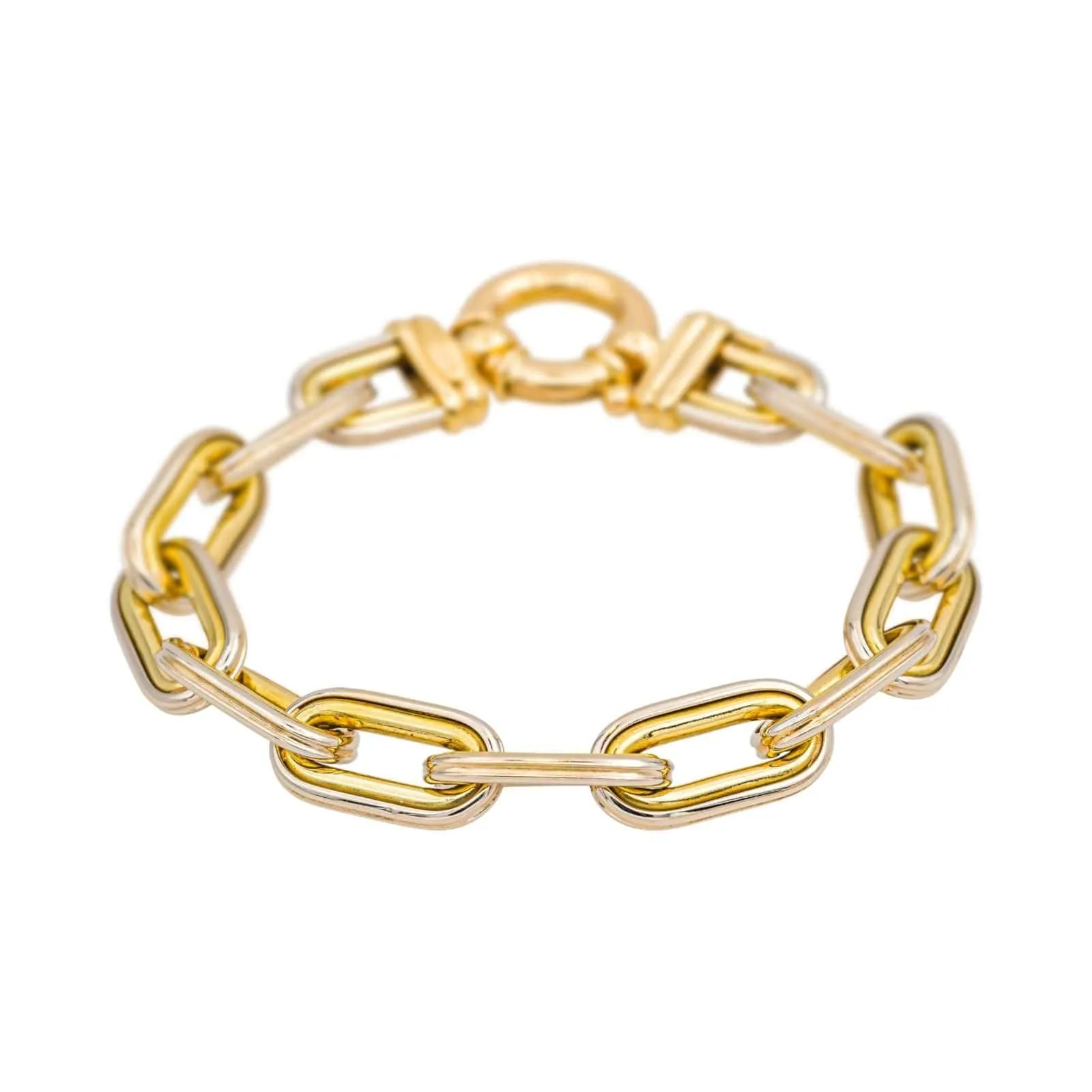 Bracelet maille forçat jumelée en or jaune 18 carats sold by 58 Facettes product image thumbnail 3