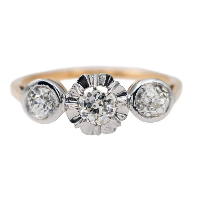 Bague Trilogie Or jaune Diamant sold by 58 Facettes