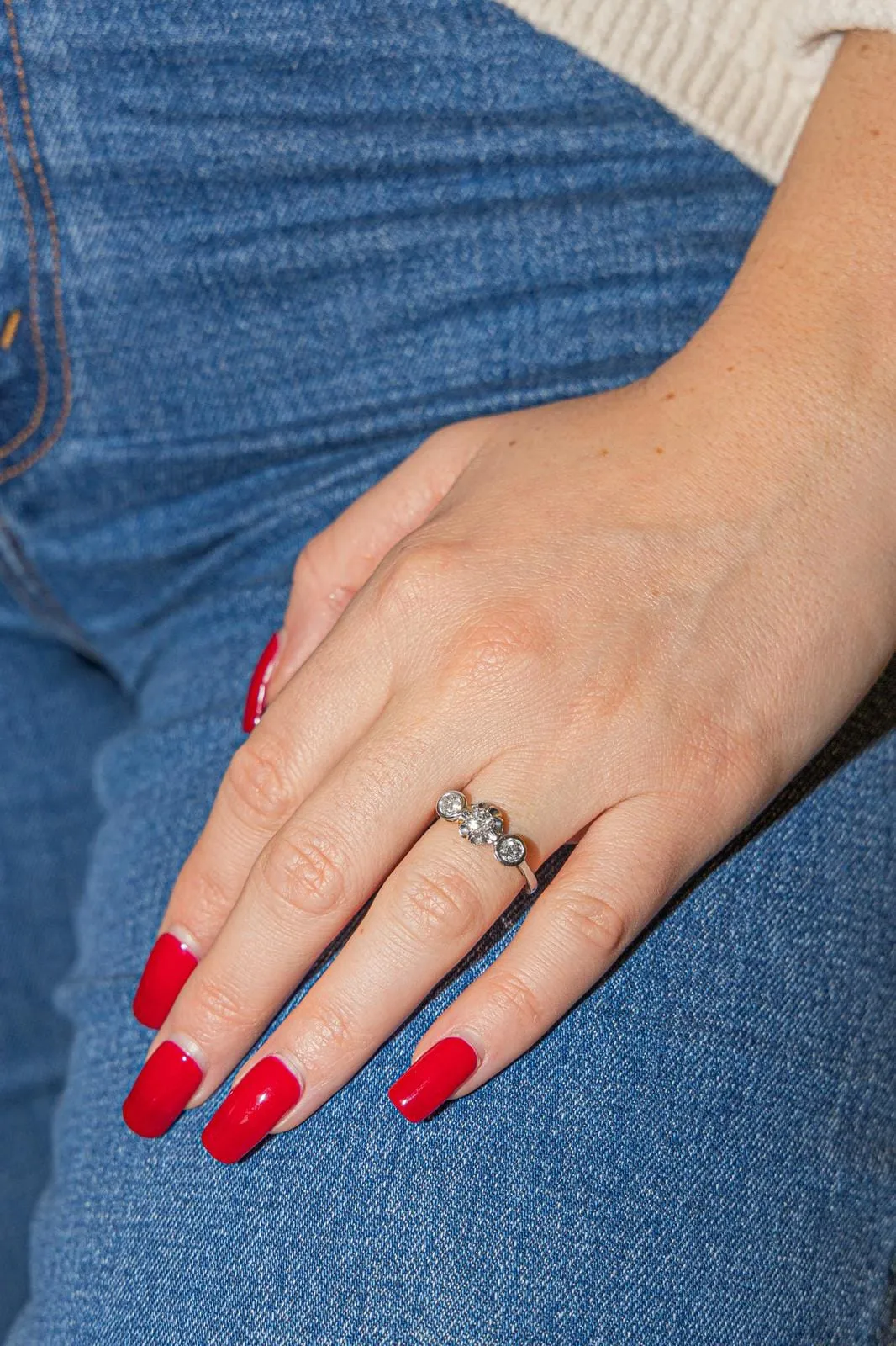 Bague Trilogie Or jaune Diamant sold by 58 Facettes product image thumbnail 2