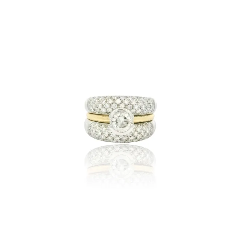 vintage diamond ring made by 58 Facettes