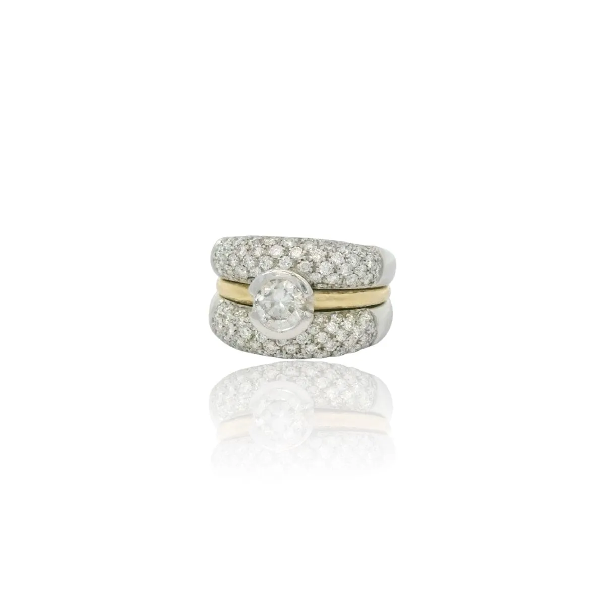 vintage diamond ring sold by 58 Facettes product image thumbnail 3
