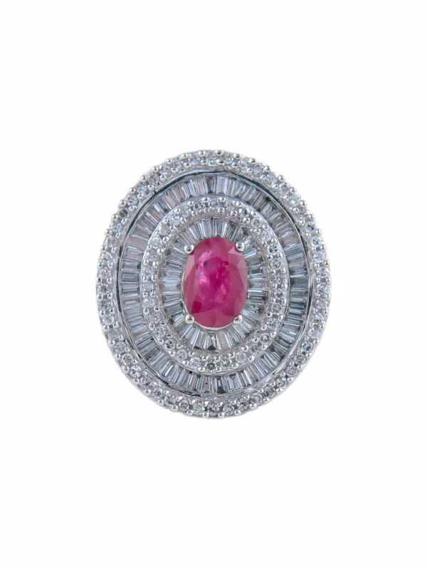 Bague Rubis et Diamants sold by 58 Facettes