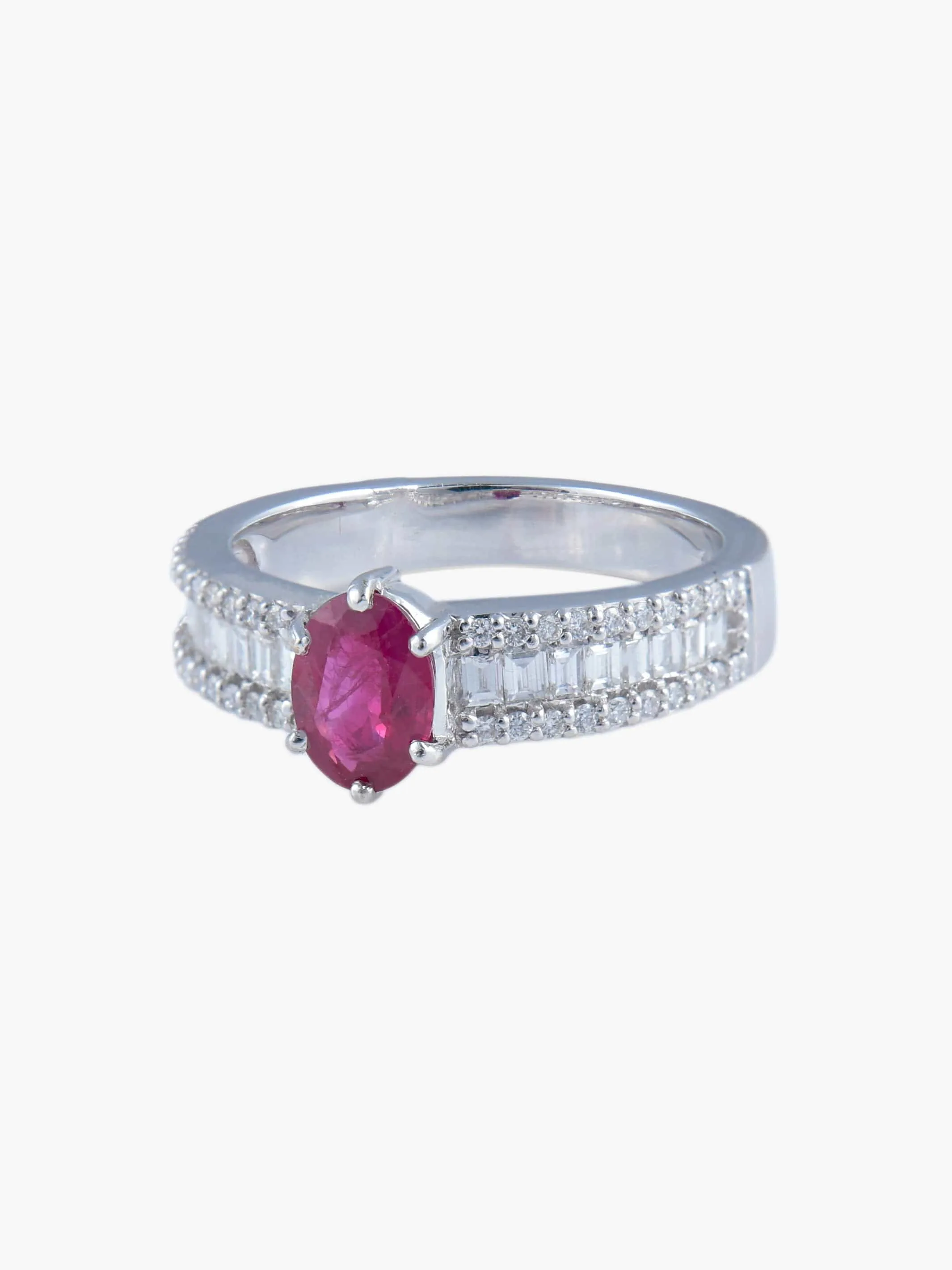 Bague Jarretière Rubis et Diamants sold by 58 Facettes product image thumbnail 3