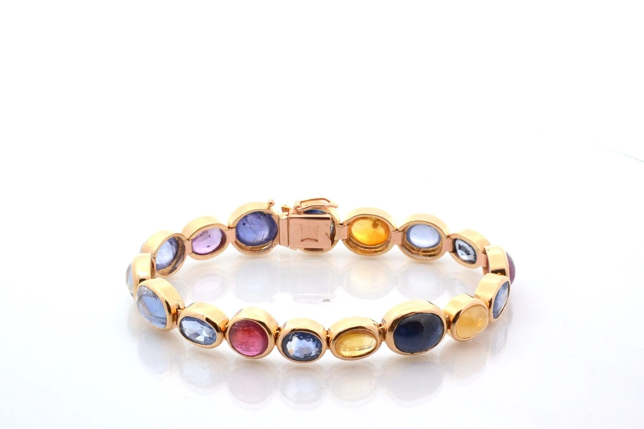 Bracelet en or 18k et saphirs sold by 58 Facettes product image thumbnail 2
