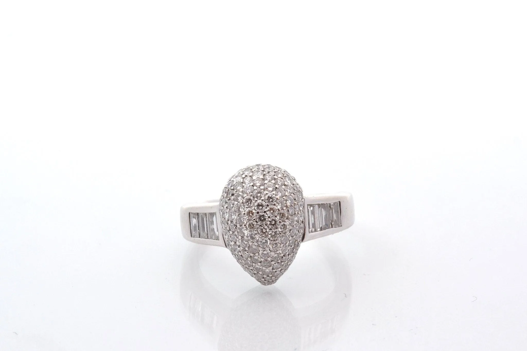 Bague en or 18k et diamants taille brillant et baguette sold by 58 Facettes product image thumbnail 2