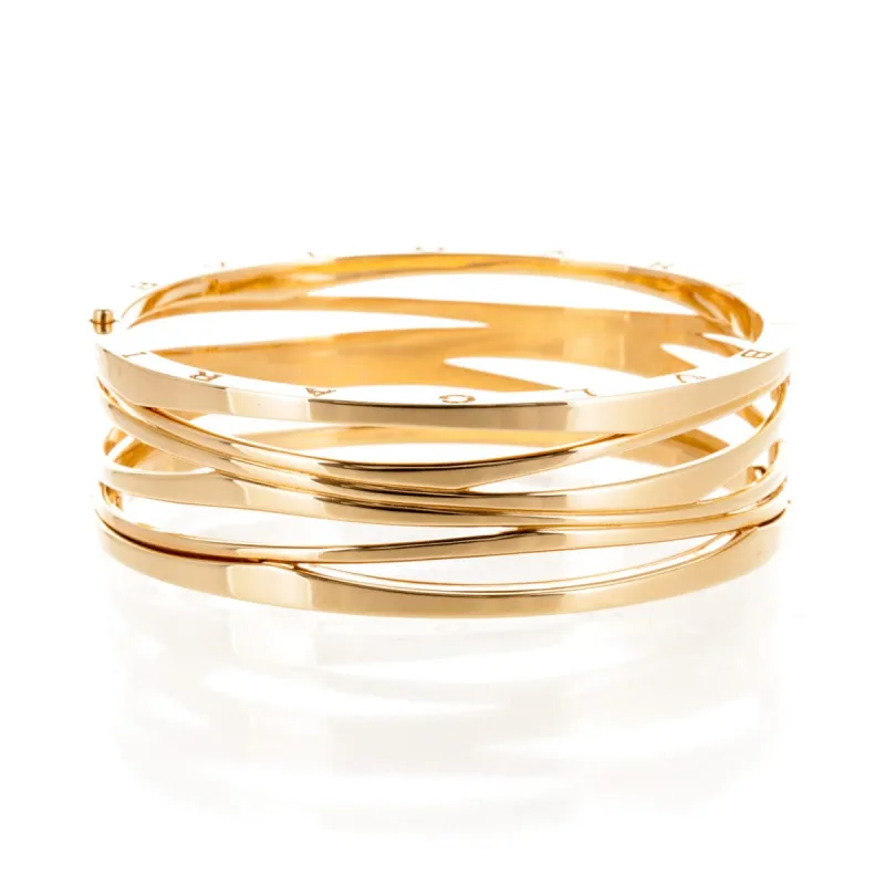 Bulgari B.Zero1 Zaha Hadid - Bracelet rigide en or rose 18 carats sold by 58 Facettes