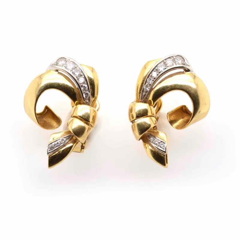 Boucles d'oreilles Or jaune Diamants sold by 58 Facettes