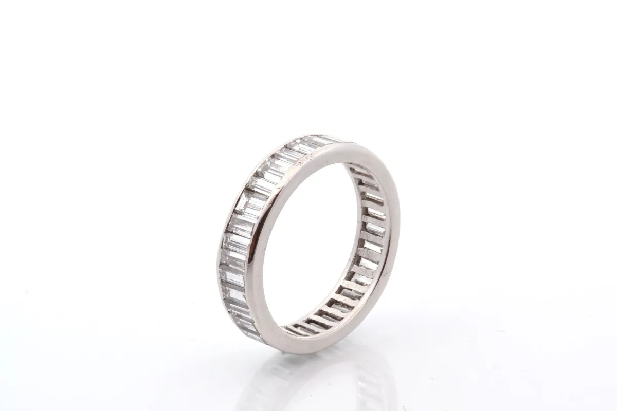 Alliance diamants de taille baguette sold by 58 Facettes