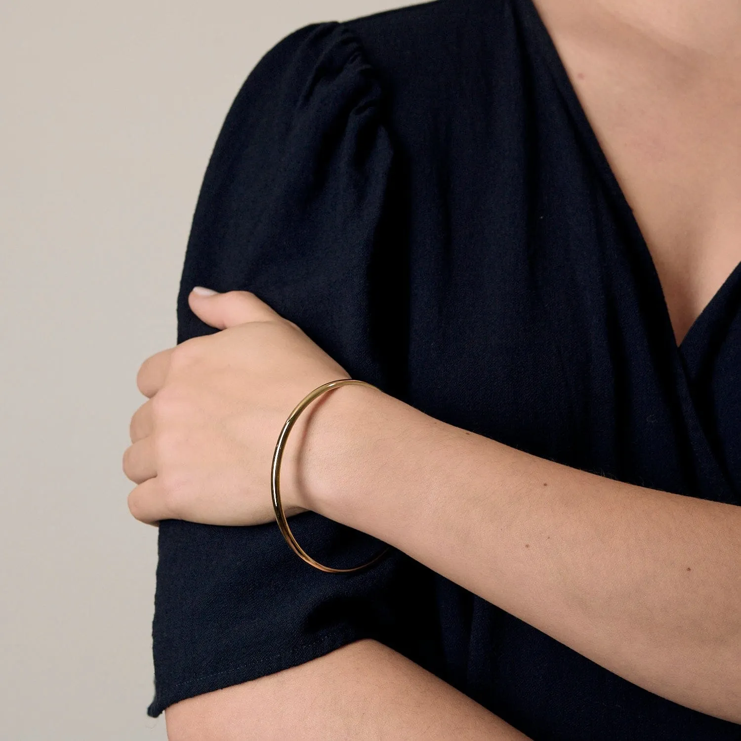 Bracelet jonc en or jaune sold by 58 Facettes product image thumbnail 2