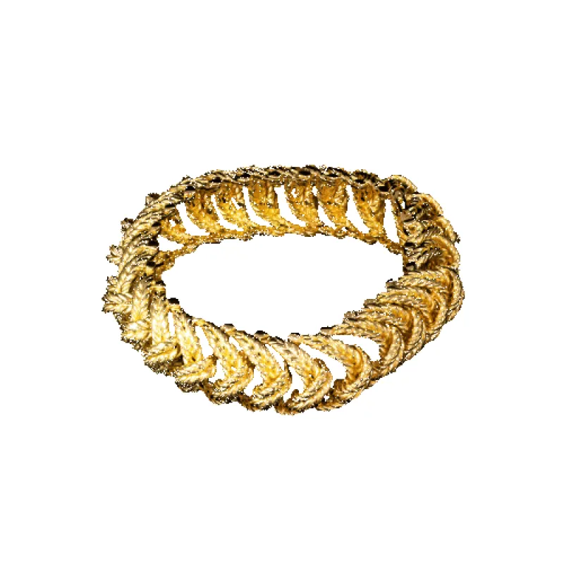 BOUCHERON - Paris 1945-1950, rare bracelet tressé en or jaune sold by 58 Facettes