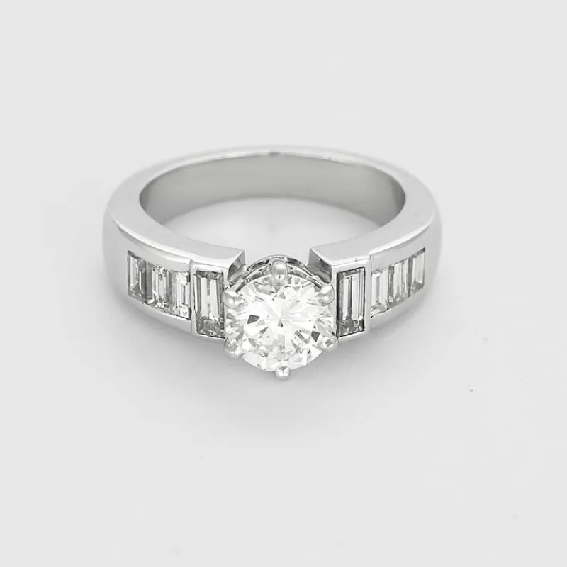 Bague Solitaire en or blanc et diamants sold by 58 Facettes