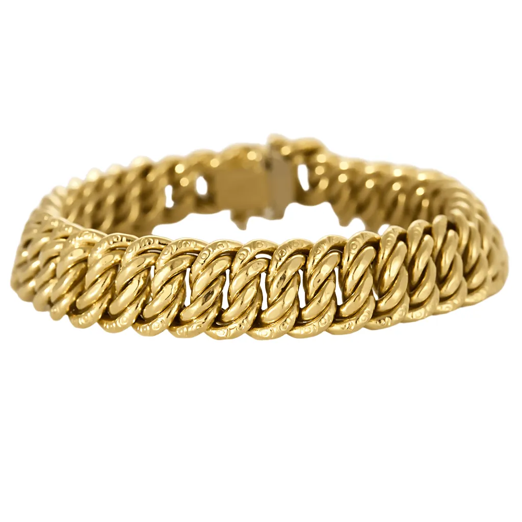 Bracelet à maille gourmette en or jaune sold by 58 Facettes