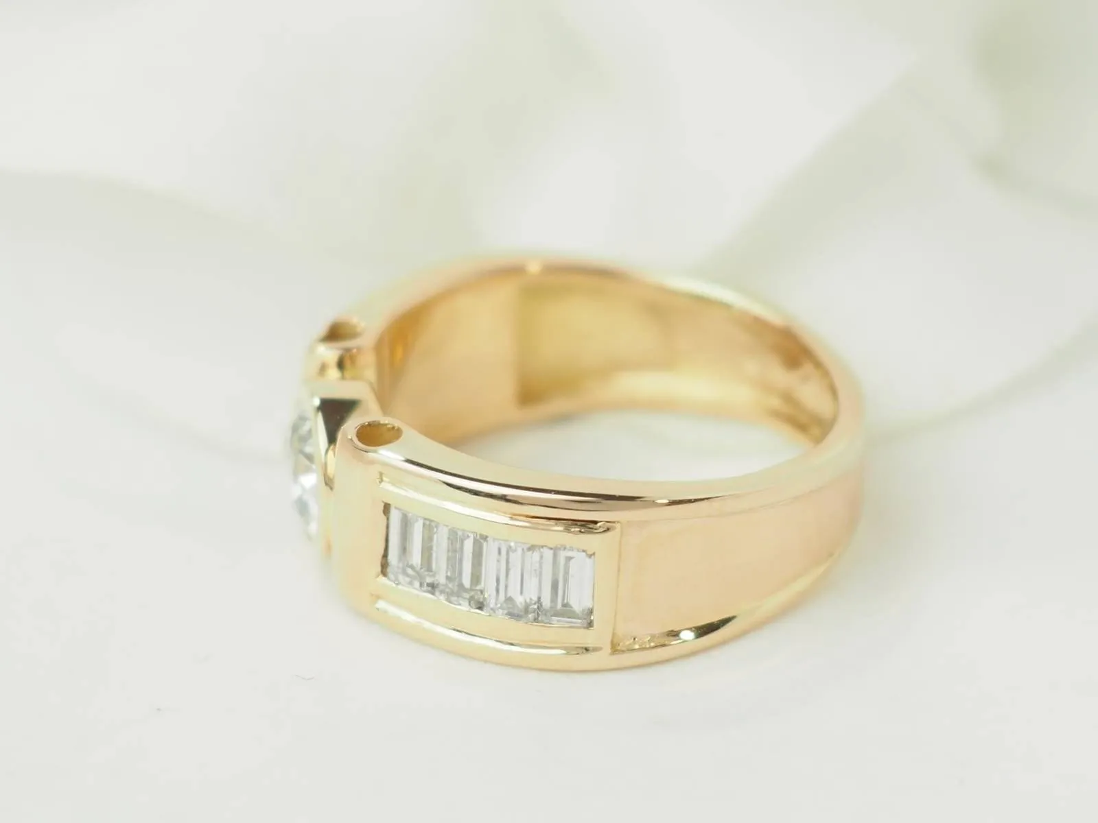 Bague ruban en or jaune 18 ct et diamants sold by 58 Facettes product image thumbnail 5