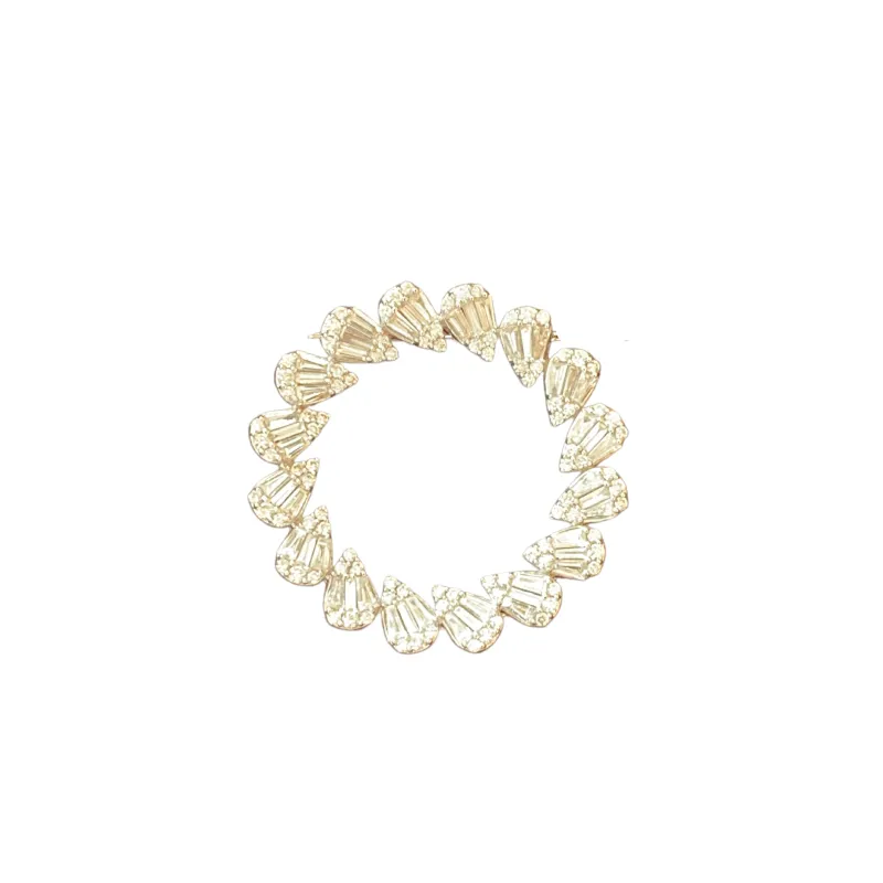 Pendentif or blanc Diamants made by cala