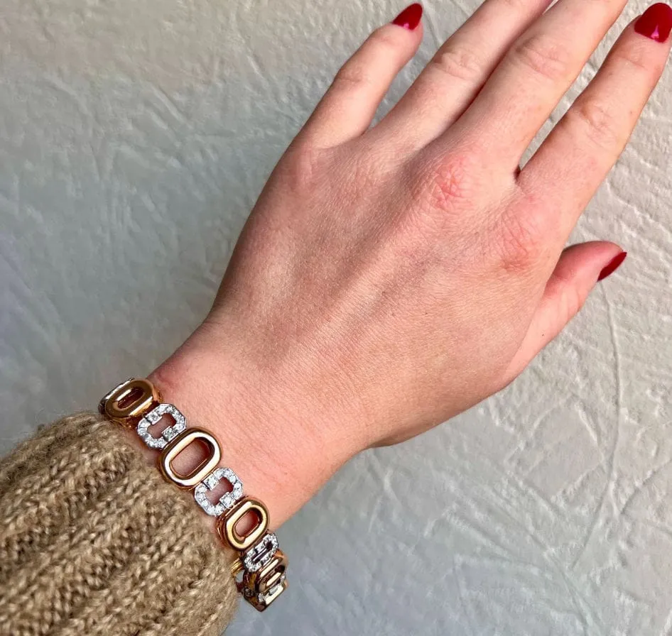 Bracelet Rétro - Or 18 Carats, Diamants, années 1940 sold by 58 Facettes product image thumbnail 4