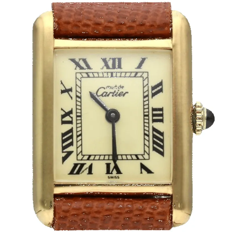 Cartier Tank Vermeil - Montre femme à mouvement manuel sold by 58 Facettes