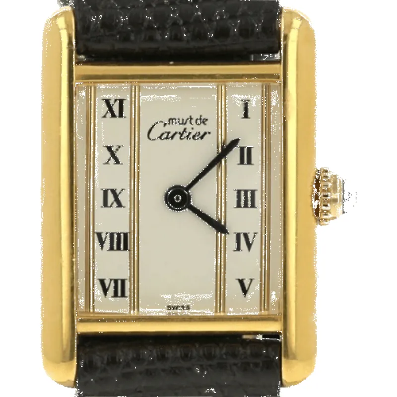Cartier Tank Vermeil - Montre à quartz plaqué or sold by 58 Facettes